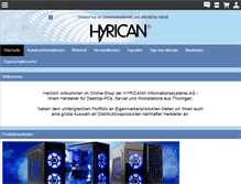 Tablet Screenshot of hyrican-shop.de
